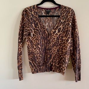 Lucky Brand Leopard Cardigan